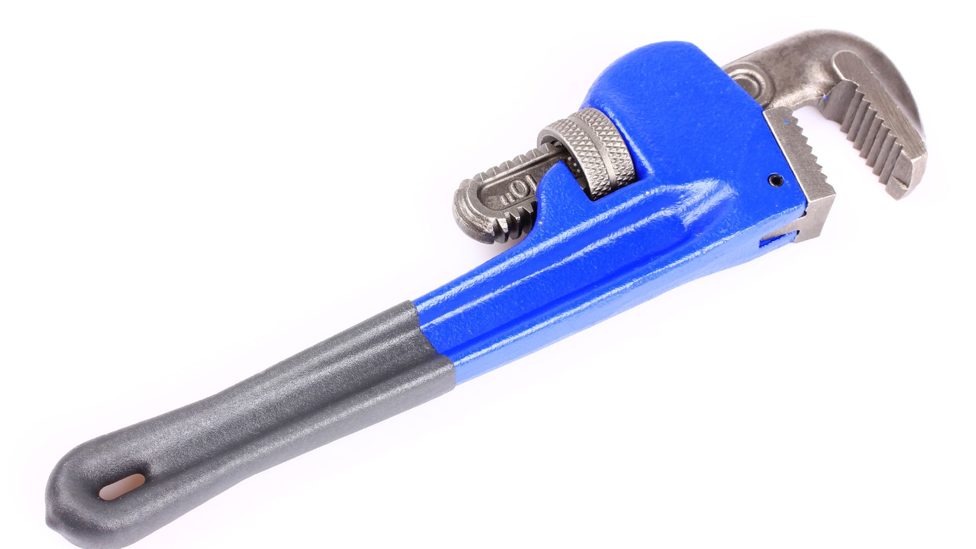 Chave grifo azul para ajuste e encanamento