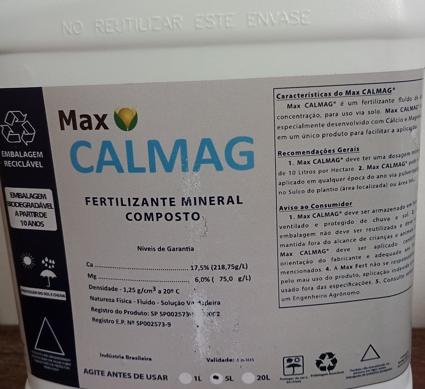 Calmag Calcario Liquido 5lt