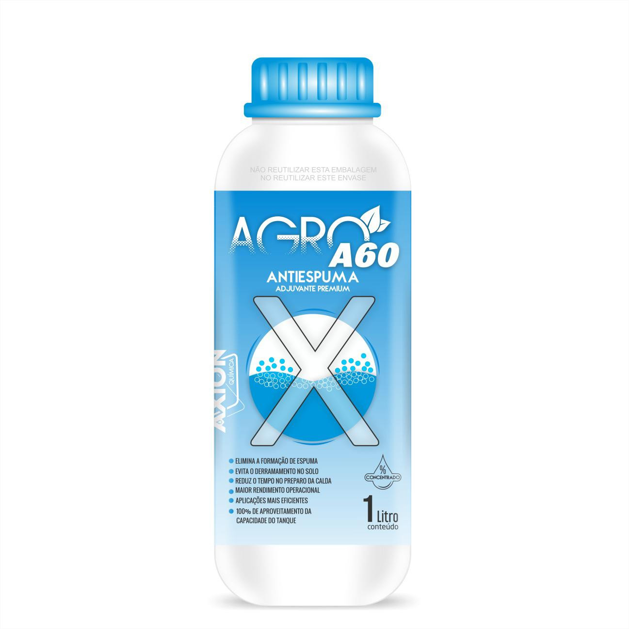Agro A60 Antiespuma 1L – Adjuvante Premium para Pulverização Agrícola