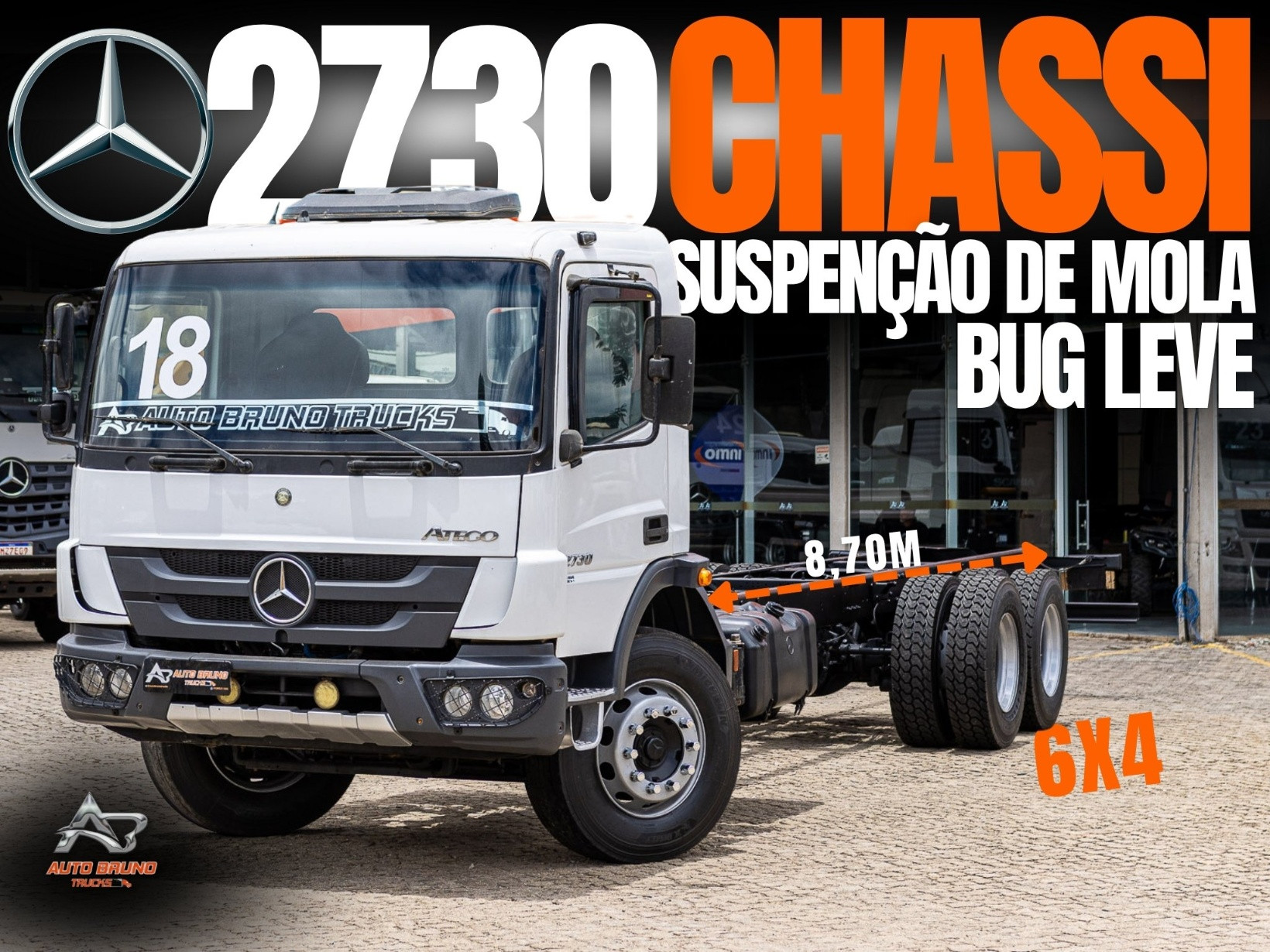 Caminhão Mercedes Benz Atego 2730K - ano 2018