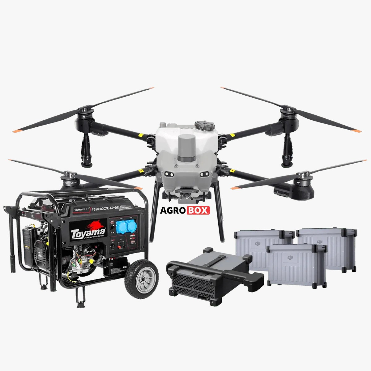 Kit Drone T25 + Baterias + Gerador Toyama + Carregador