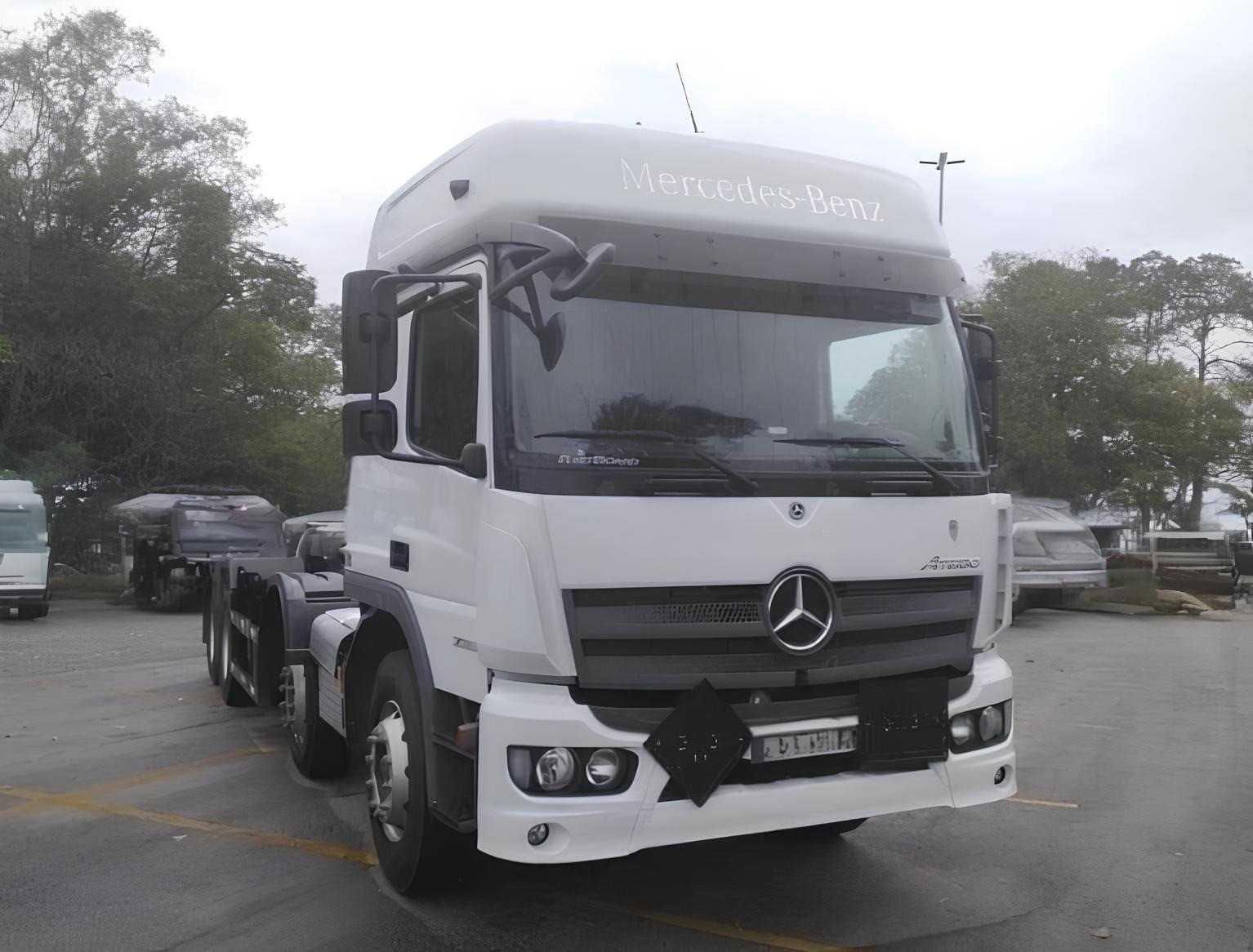 Caminhão Mercedes Benz MB Atego 3033 ano 2025, 8x2, Bitruck, Poliguindaste, automático