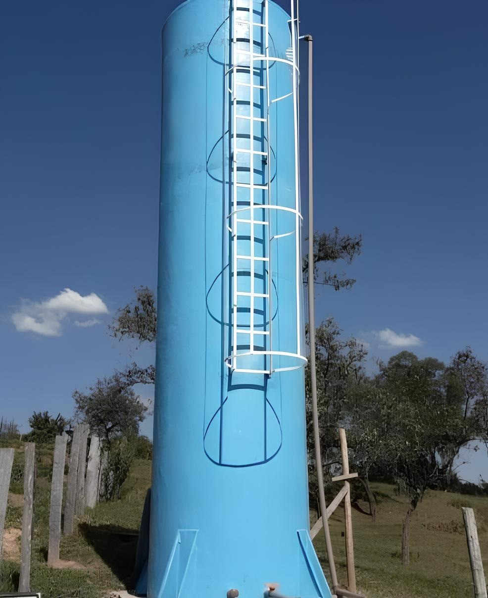 Caixa Dagua 10.000 L Cilíndrica em Fibra de Vidro