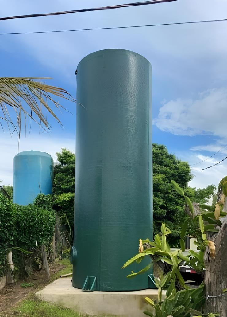 Caixa Dagua 15.000 L Cilíndrica em Fibra de Vidro