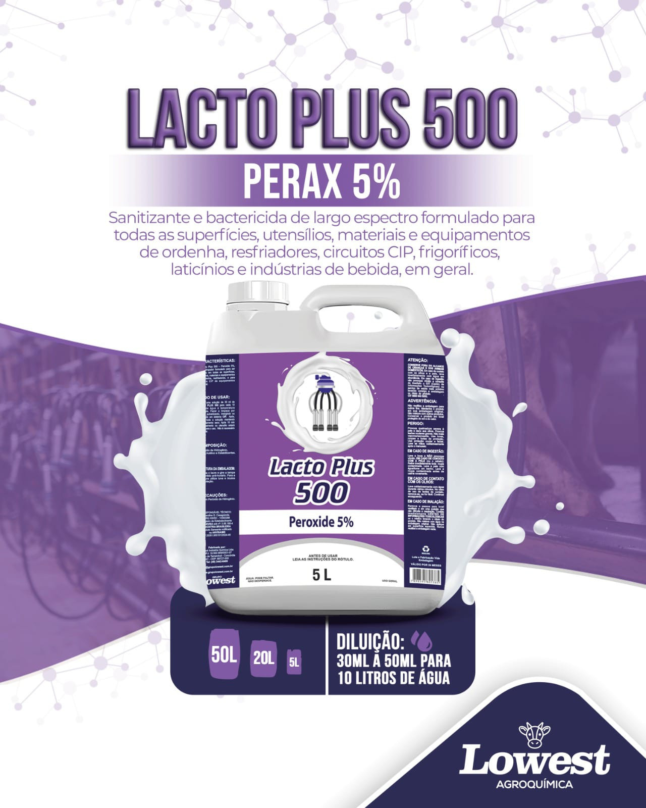 Lacto Plus 500 5L - PERAX 5%