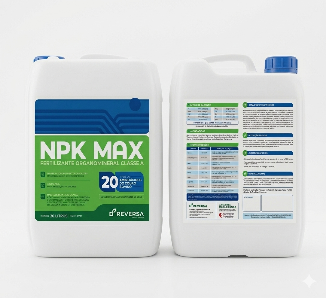 Fertilizante Foliar NPK Aminoácido Macro Micronutrientes 20L