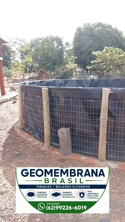 Bolsão Tanque de Geomembrana 800 micras