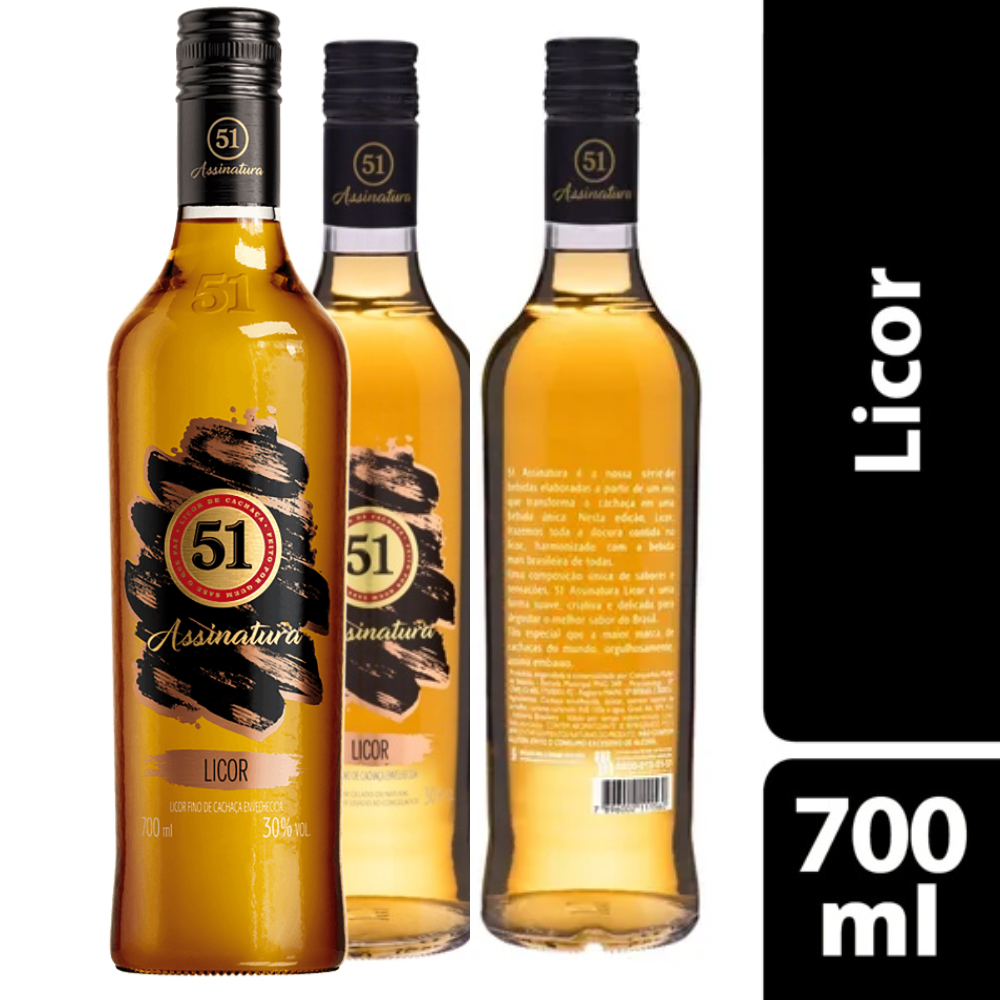 KIT X 2 GARRAFAS 51 ASSINATURA LICOR 700 ML CADA MAIS FRETE GRATIS PARA TODO O BRASIL