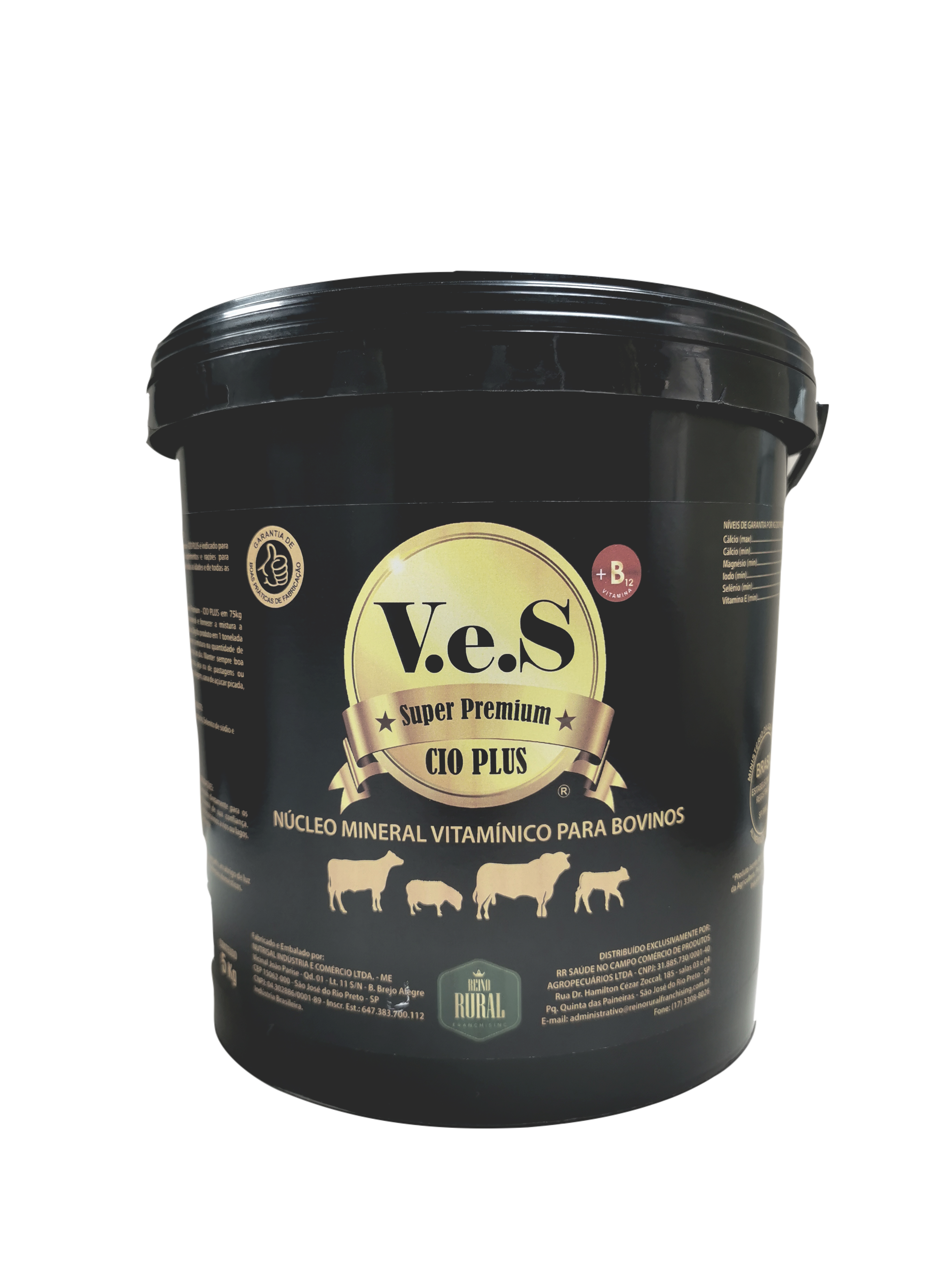 V.e.S Super Premium CIO PUS - Núcleo Mineral para Aumento de Fertilidade em Bovinos (5 kg)