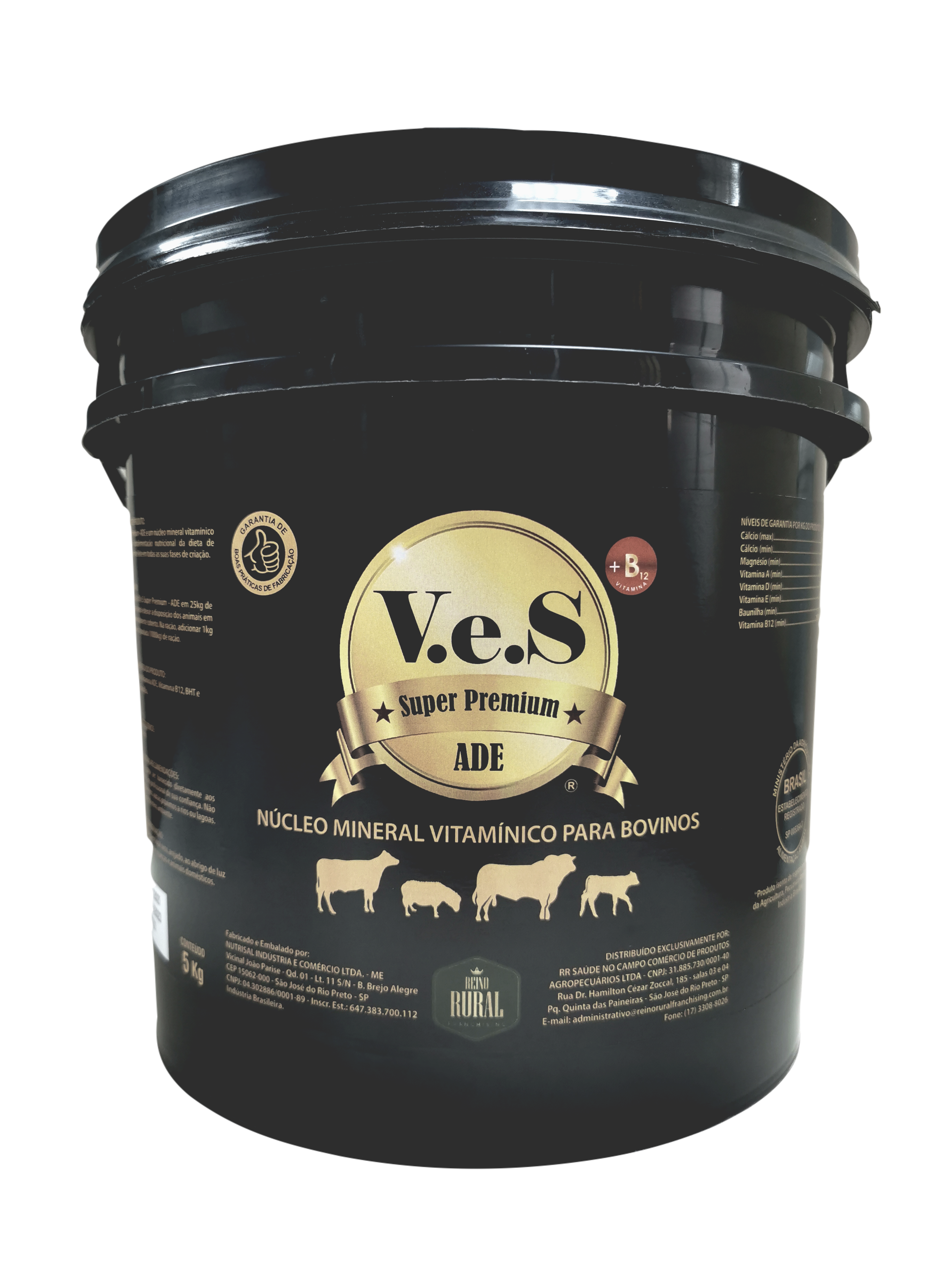 V.e.S Super Premium ADE - Núcleo Mineral e Vitamínico -  5, 10 e 20 Kg