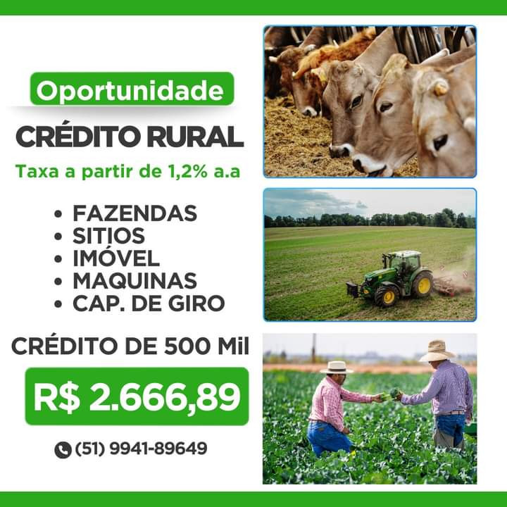 Credito para máquinas agricolas 