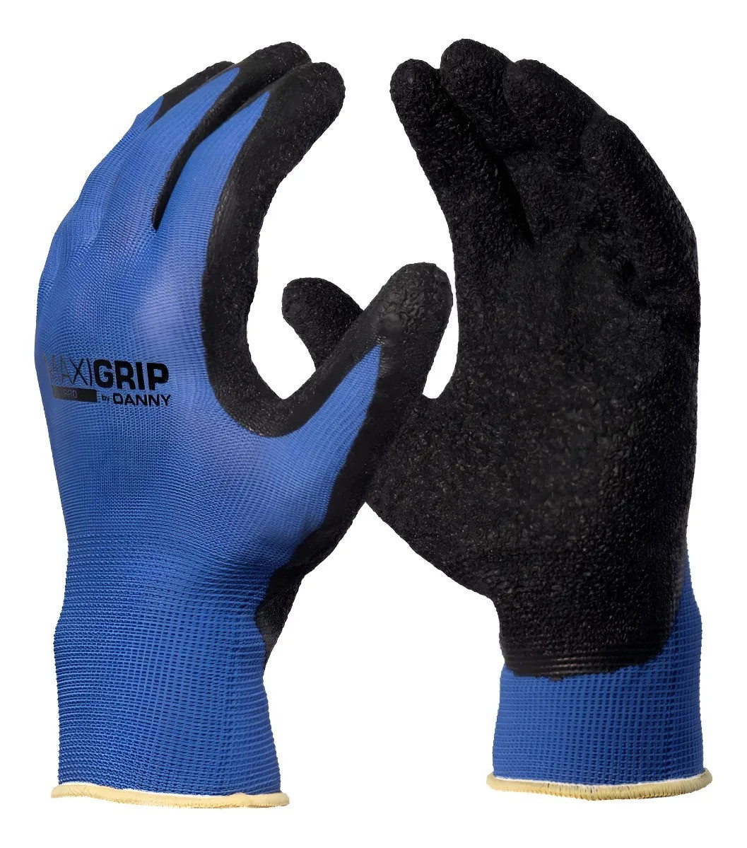  Luva Corrugada Pedreiro Maxigrip Pro 31.323 G Azul
