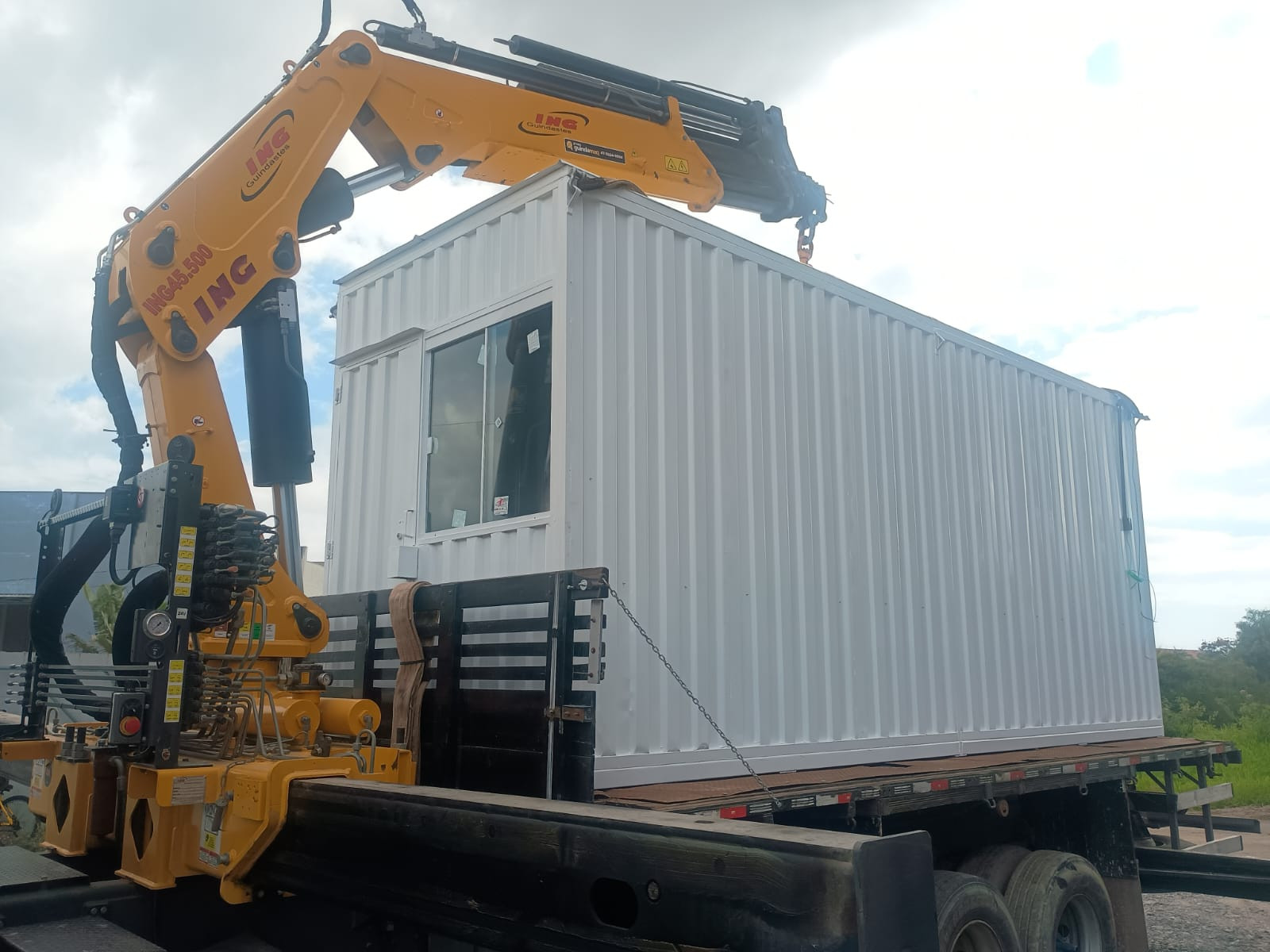 Container 20 pés desmontáveis para obras em geral 6x2,44x2,50