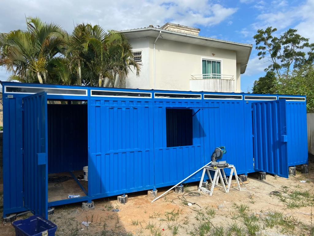Container refeitório modular desmontável 