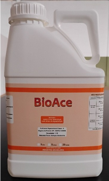 BioAce - Fertilizante organo-mineral classe A, atuante por contato - 5 litros
