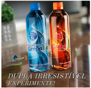 Kit LimpaTudo + BrilhaTudo - duas embalagens de 500ml