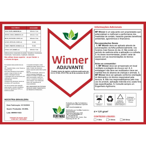 Winner Adjuvante 5lt