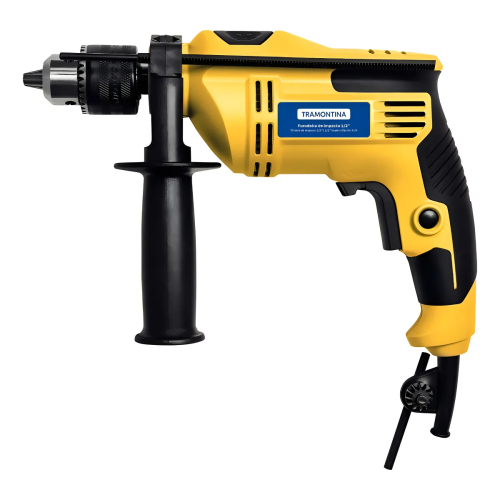 Furadeira Impacto 500w 1/2 Tramontina C/empunhadura Amarelo Frequência 50/60 Hz