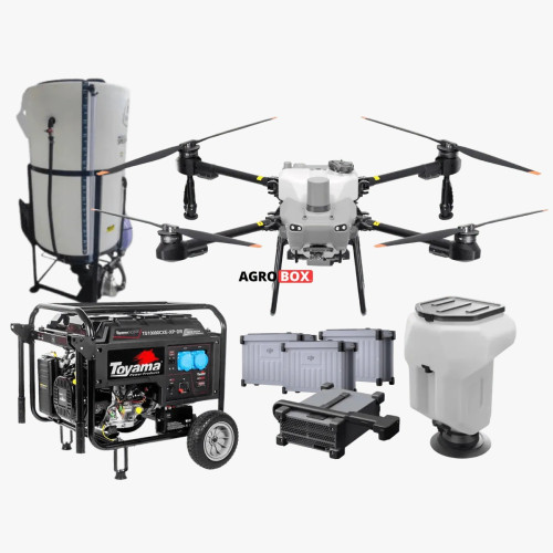 Kit Drone T25 + Baterias + Gerador Toyama + Carregador + Dispersor de Sólidos + Misturador 170LT