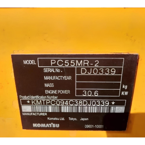 Escavadeira Komatsu PC55 MR - ano 2012 - com ar condicionado - 1850 horas