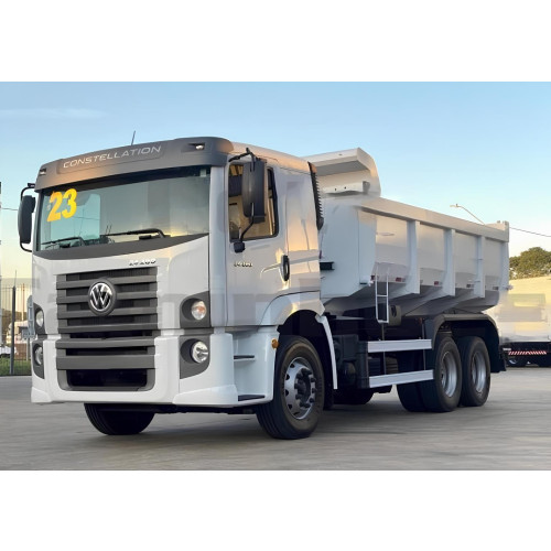 Caminhão Volkswagen VW 24.280 ano 2023, 6x2, com caçamba Facchini de 12 ㎥, 2800 km