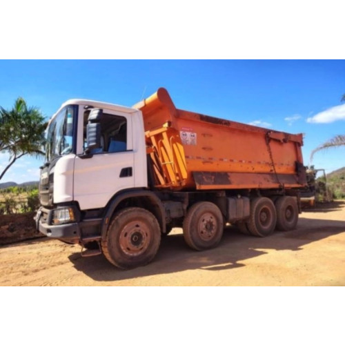 Caminhão Scania G500 XT ano 2022, 8x4, Bitruck, com caçamba de 22 ㎥, 99.300 Km