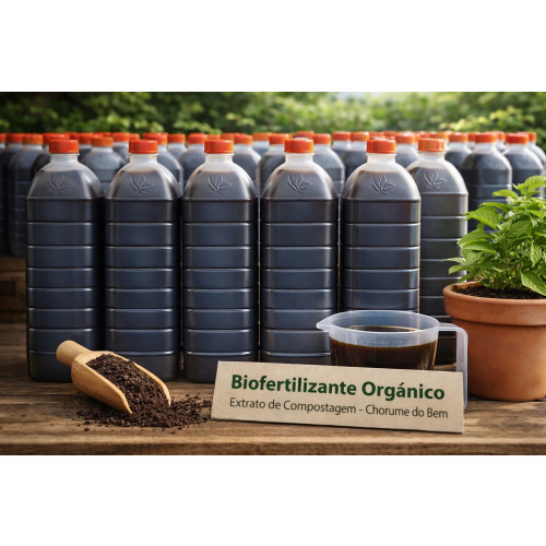 Biofertilizante Líquido Orgânico – Extrato de Compostagem (Chorume do Bem) - 500ml