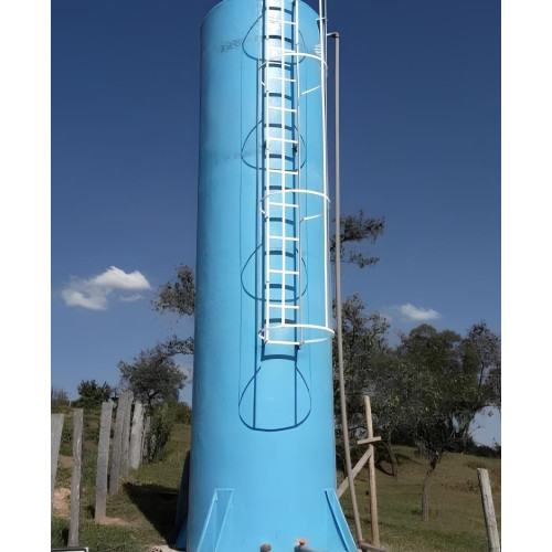 Caixa Dagua 10.000 L Cilíndrica em Fibra de Vidro