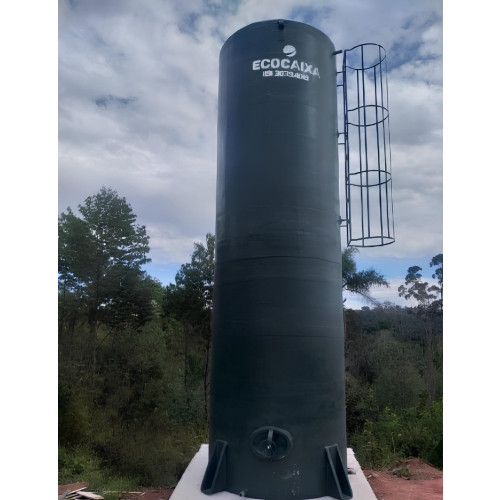Caixa Dagua 20.000 L Cilíndrica em Fibra de Vidro