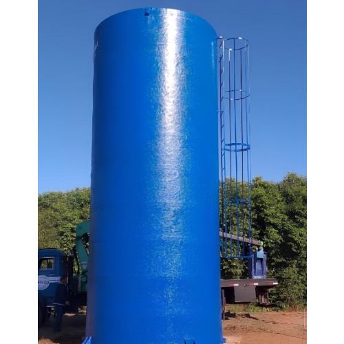 Caixa Dagua 50.000 L Cilíndrica em Fibra de Vidro