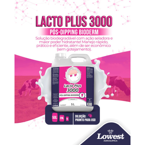 Lacto Plus 3000 20L – Pós-Dipping Bioderm Pronto para Uso