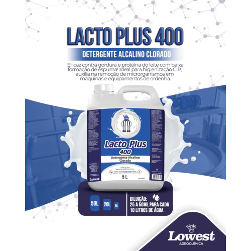 Lacto Plus 400 50L – Detergente Alcalino Clorado para Higienização CIP