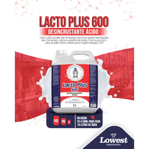 Lacto Plus 600 50L – Desincrustante Ácido para Higienização CIP
