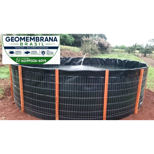 Bolsão Tanque de Geomembrana 800 micras