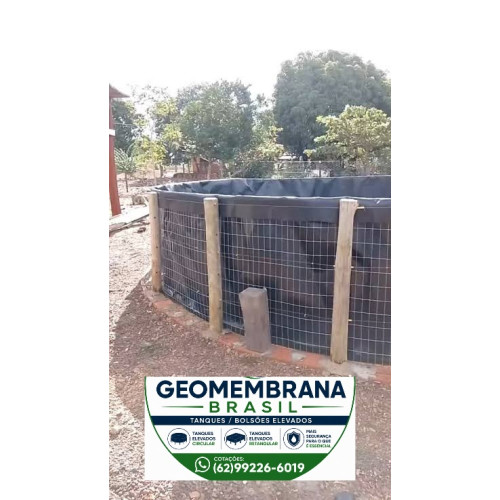Bolsão Tanque de Geomembrana 800 micras