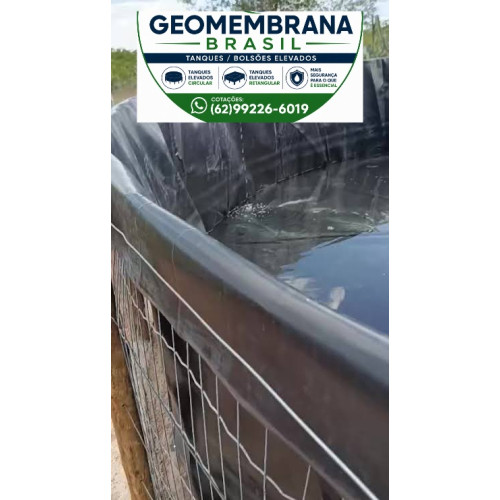 Bolsão Tanque de Geomembrana 800 micras