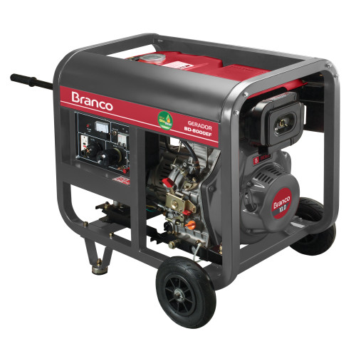 GERADOR BRANCO BD 8000 EF DIESEL