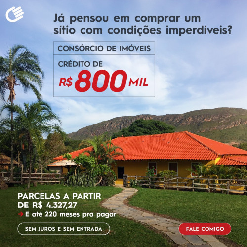 CARTA DE CREDITO PARA COMPRA DE CHACARAS E FAZENDAS