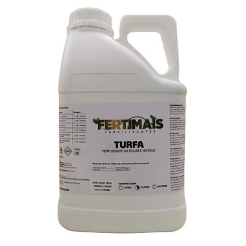 TURFA LÍQUIDA FERTIMAIS- Adubo Fertilizante via Solo a Base de Substâncias Húmicas (Substitui Esterco de frango e animal 5L
