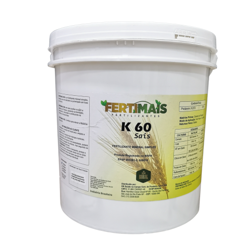 Fertilizante Foliar em Sais K60 FERTIMAIS  6 kg