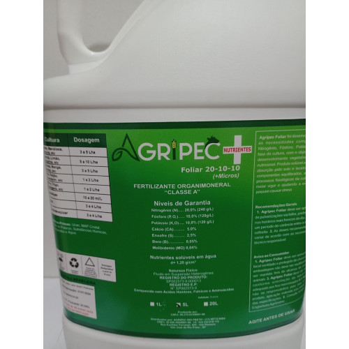 Fertilizante Foliar Agripec Mais Nutrientes 5lt