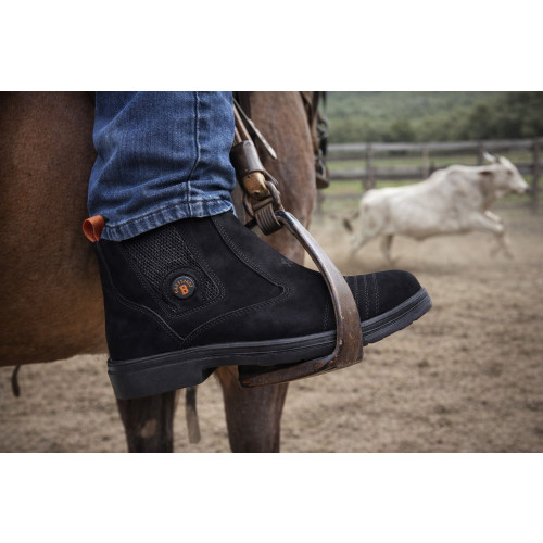 botina vaquejada agro masculina em couro legitimo