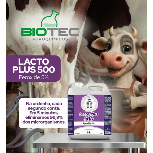 LACTO PLUS 500 5lt - Sanitizante - Peróxide 5% - pronto para uso