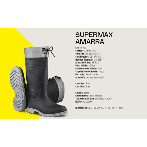 BOTA CALFOR PAMPEANA SUPER MAX C/ AMARRA