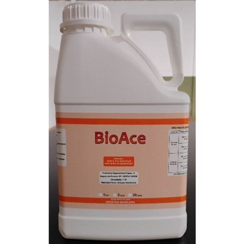 BioAce - Fertilizante organo-mineral classe A, atuante por contato - 5 litros