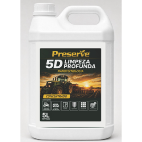 Preserve Limpeza 5D - Desengraxante biodegradável à base de água - caixa com 4 unidades de 5 litros