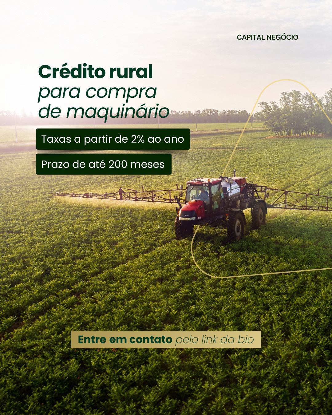 CRÉDITO PARA COMPRA DE TRATORES E COLHEITADEIRAS  R$ 880.000,00 