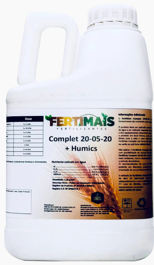 COBERTURA LIQUIDA Completa 20.05.20 + humics FERTIMAIS - Eficiência e Economia com até 60% de Redução de Custos 20L