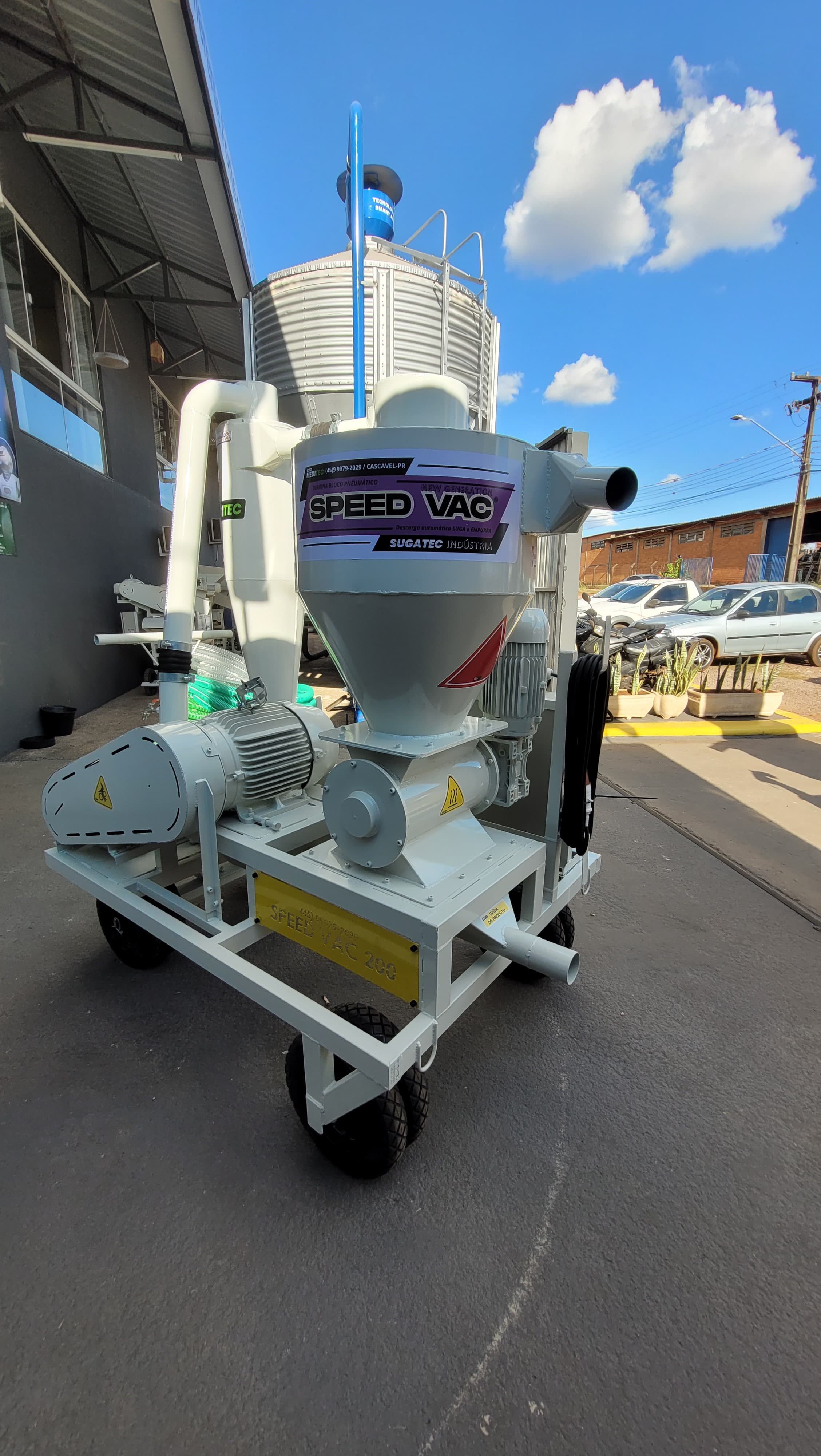Sugador de grãos e resíduos - Transbordo p/ Alta Capacidade - SpeedVac 250