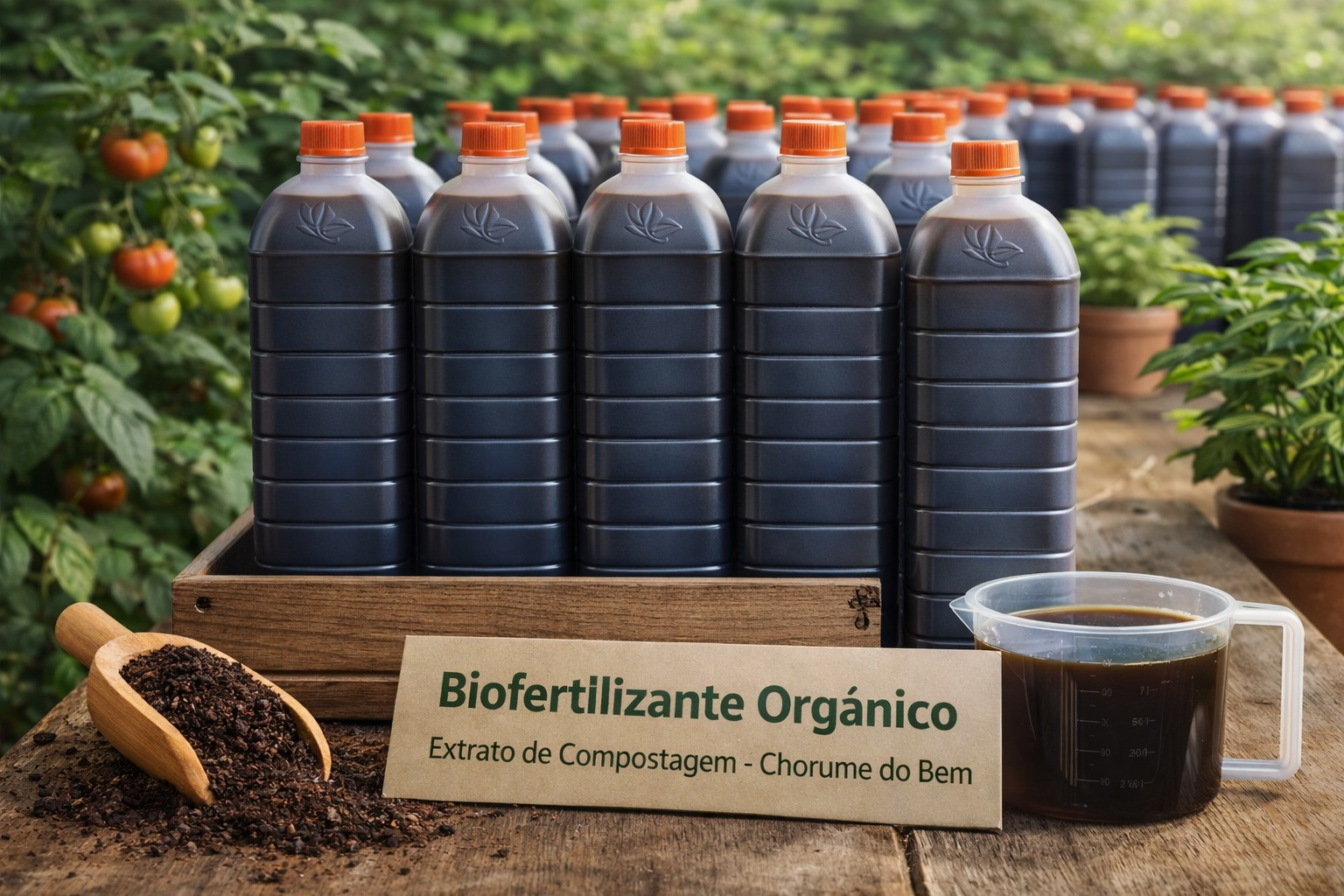 Biofertilizante Líquido Orgânico – Extrato de Compostagem 